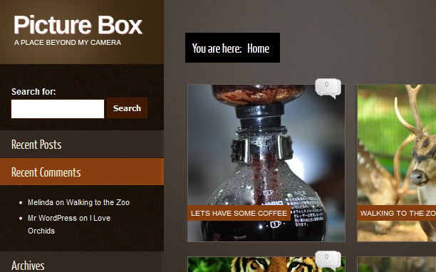 Picture Box - Brown