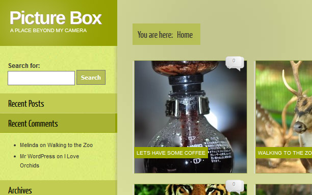 Picture Box - Yellow