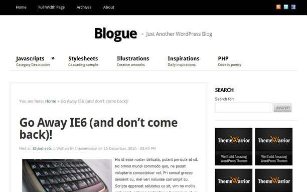 Blogue - Article Detail Page