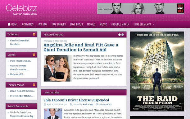 Celebizz - Homepage