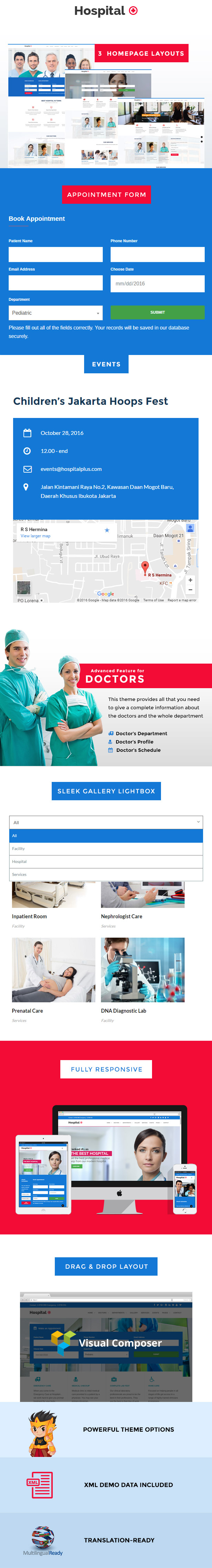 Medical Hospital Doctor WordPress Theme