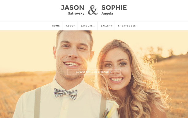 10+ Best WordPress Wedding Themes 2017