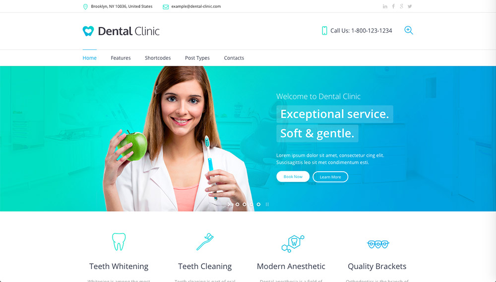 Dental Clinic WP Theme