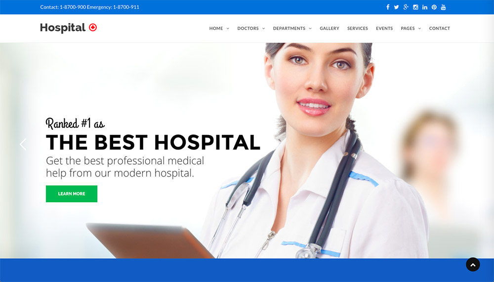 Hospital+ WordPress Theme