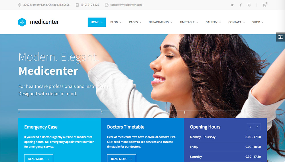 MediCenter WordPress Theme