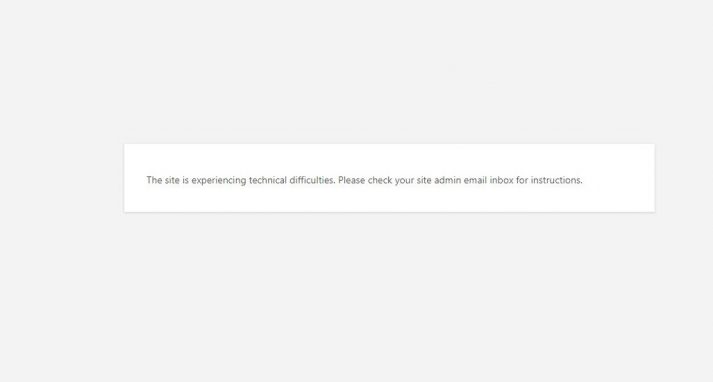 How To Fix WordPress Error The Site Is Experiencing Technical 