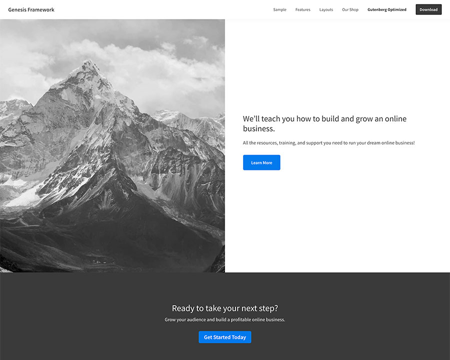 Genesis Framework WordPress theme