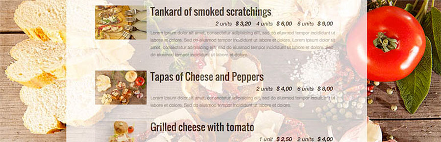 Quick Restaurant Menu WordPress plugin