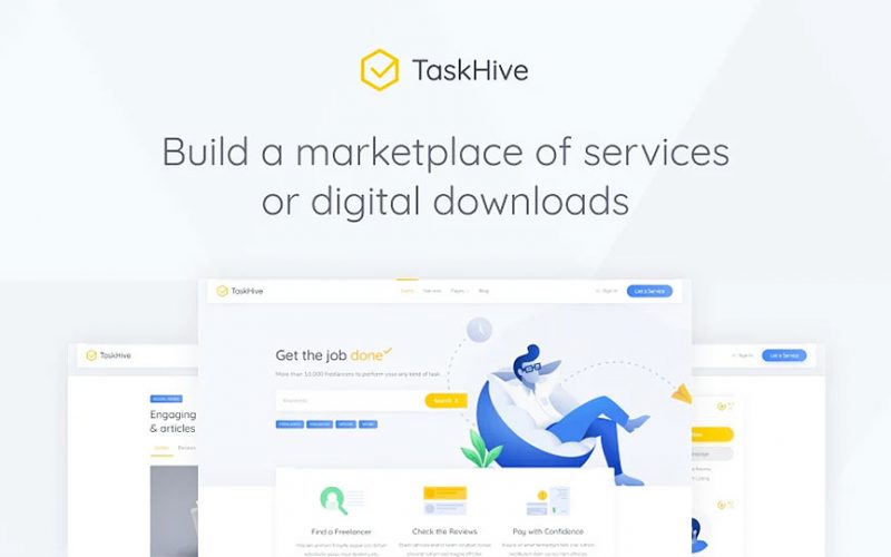 TaskHive – Freelance Services Marketplace WordPress Theme