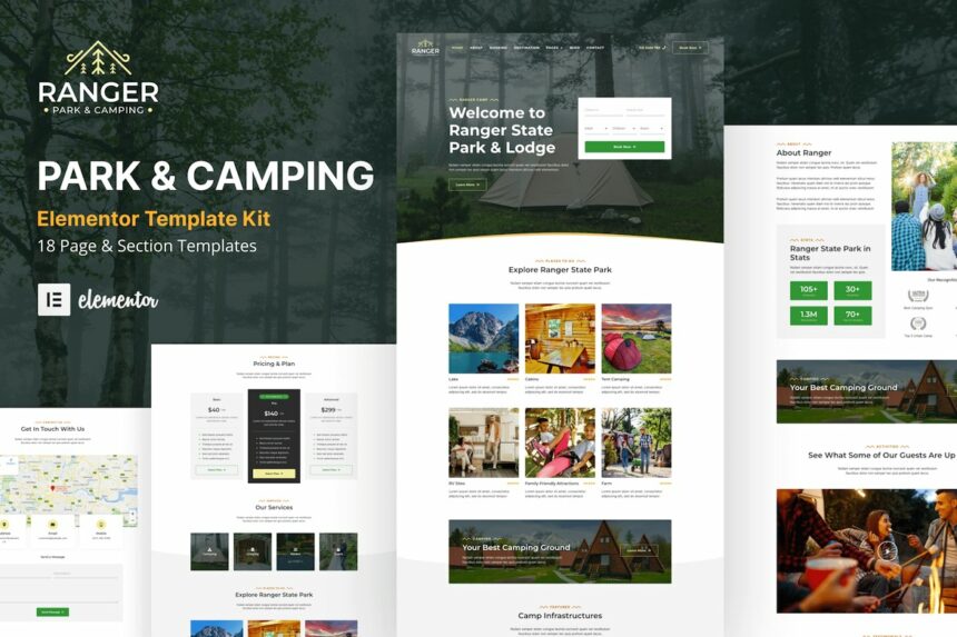 Ranger – Camping & Adventure Elementor Template Kit